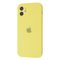Чехол Silicone Case Full Camera на iPhone 12 Pro Canary yellow